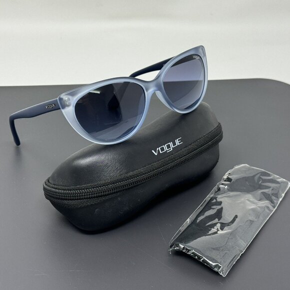 Vogue VO 2677-S 2030/8F Cateye Frosted Clear Blue 57 [] 16 140 Eyeglasses 2677 main image 12